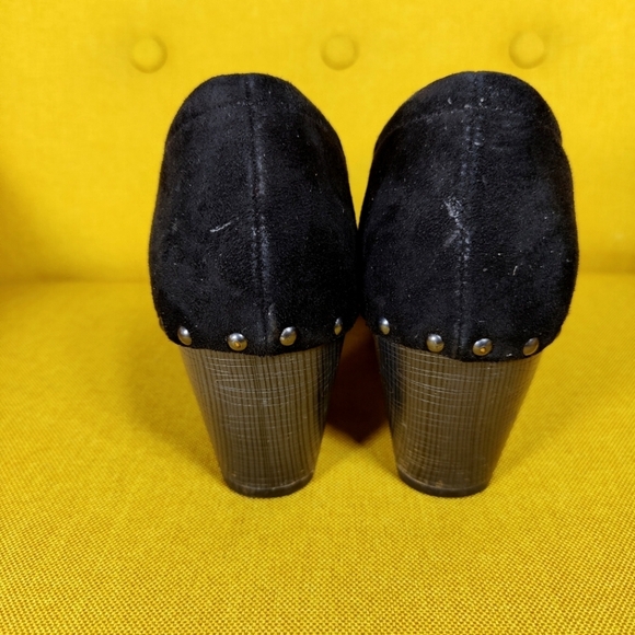 Dansko Nori Suede Studded Black Clog Block Heel Slip On Women's Shoes Size 7.5-8 - Picture 8 of 10